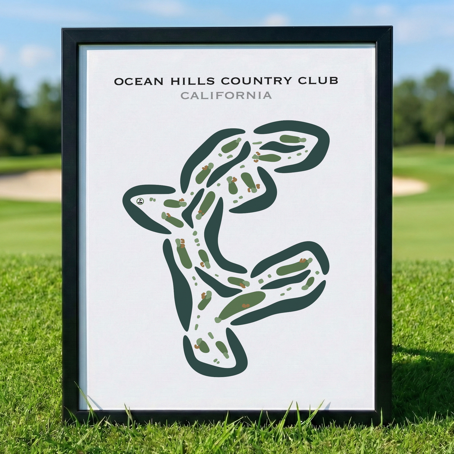 Ocean Hills Country Club, California - Printed Golf Courses