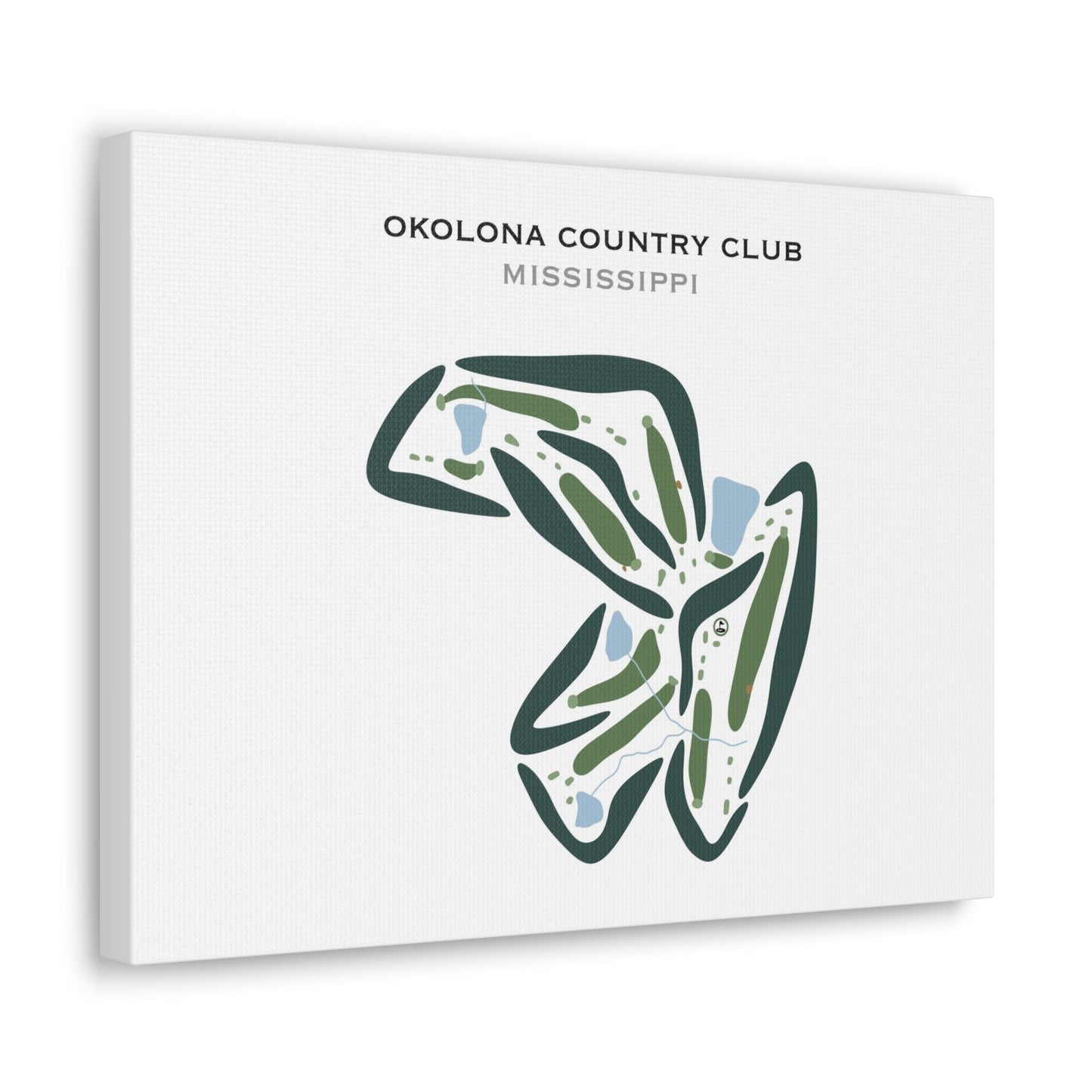 Okolona Country Club, Mississippi - Printed Golf Courses
