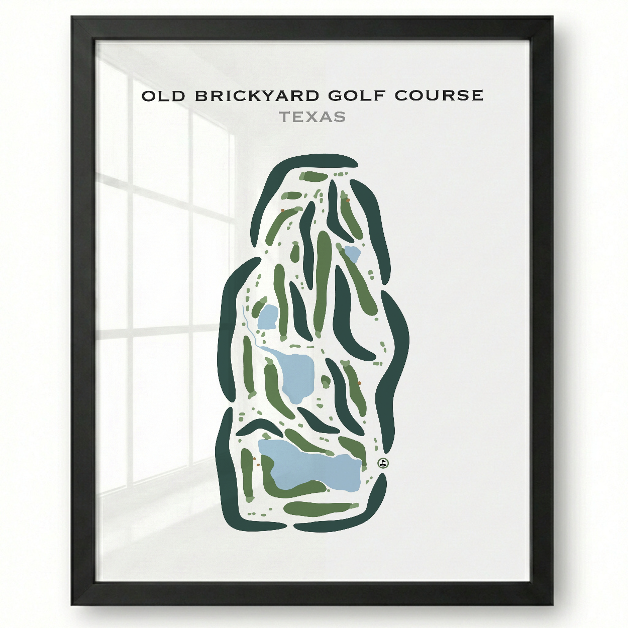 Old Brickyard Golf Course, Texas - Printed Golf Courses