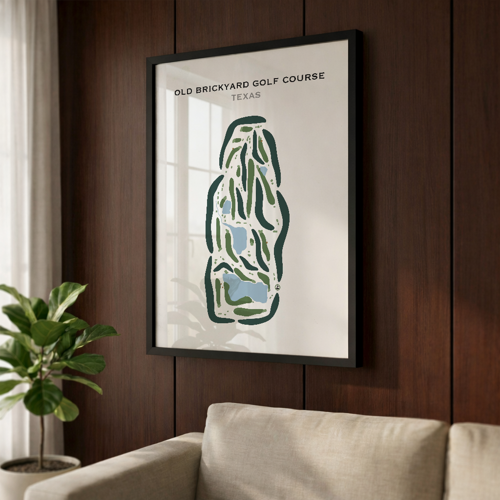 Old Brickyard Golf Course, Texas - Printed Golf Courses