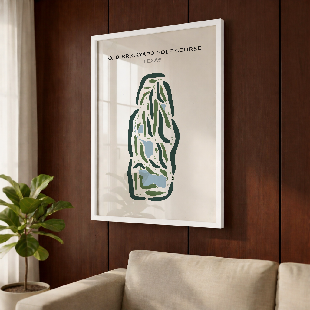 Old Brickyard Golf Course, Texas - Printed Golf Courses