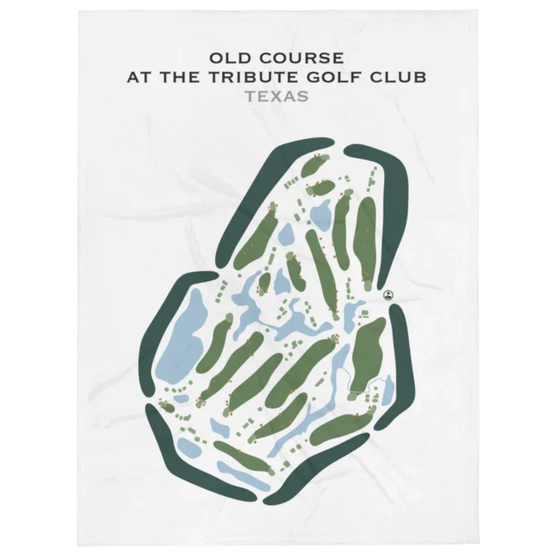 Old Course at The Tribute Golf Club, Texas - Printed Golf Courses