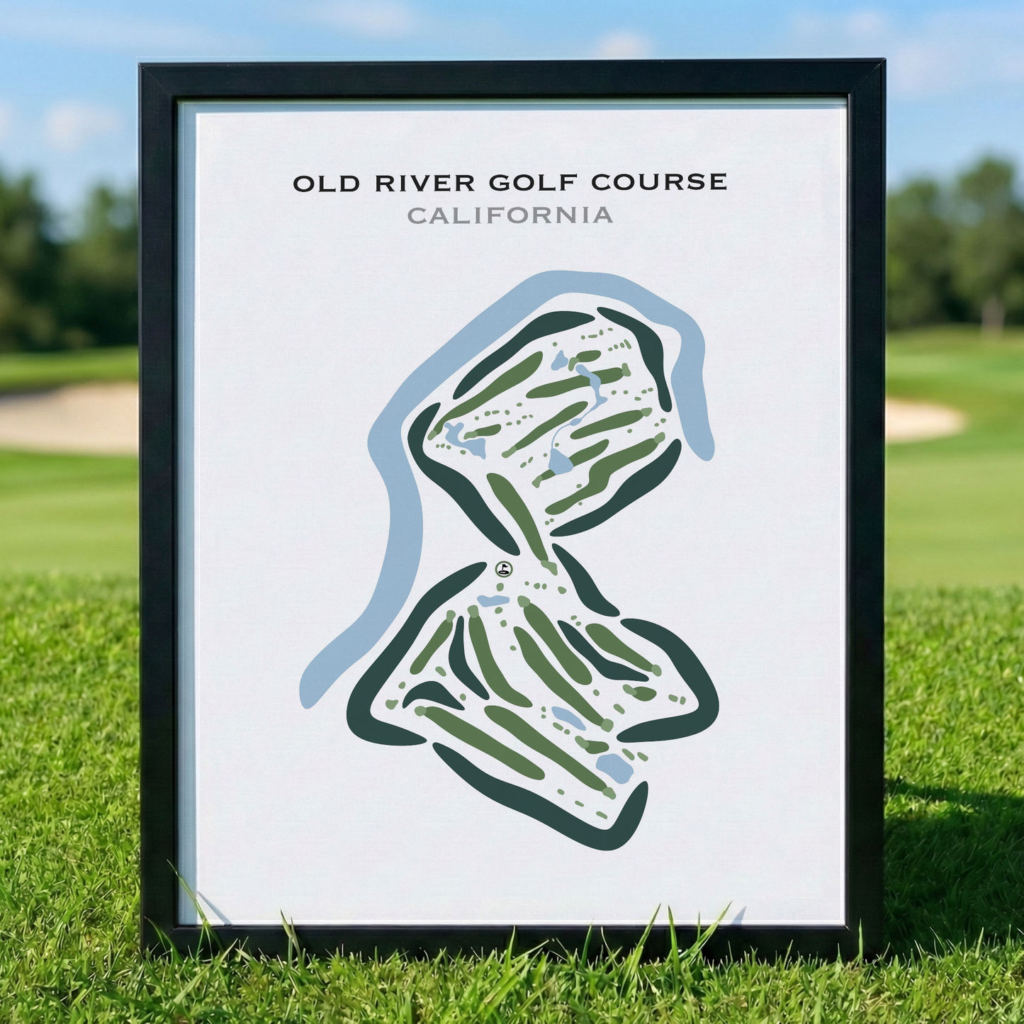Old River Golf Course, California - Printed Golf Courses