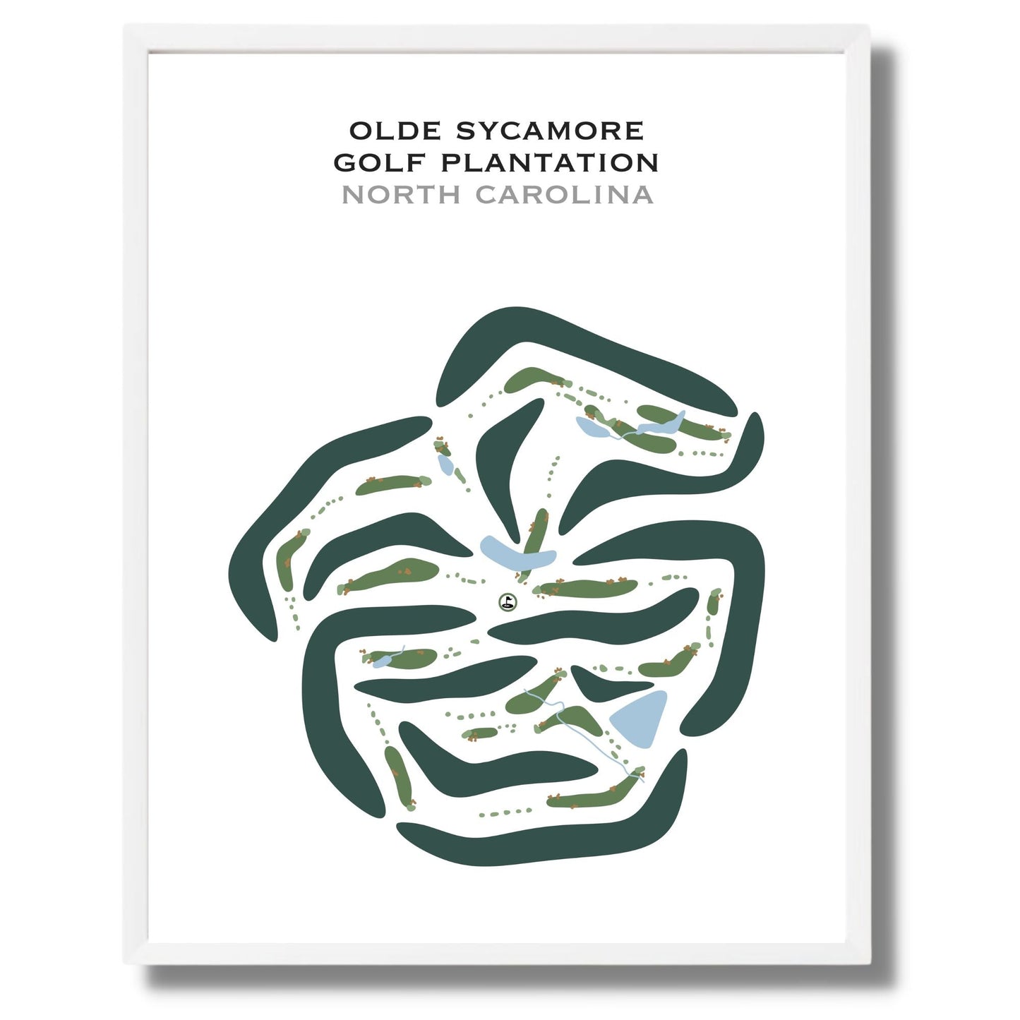 Olde Sycamore Golf Plantation, North Carolina - Printed Golf Courses
