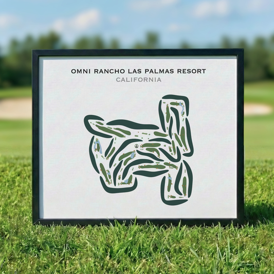 Omni Rancho Las Palmas Resort, California - Printed Golf Courses