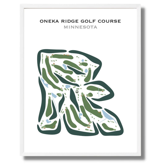 Oneka Ridge Golf Course, Minnesota - Printed Golf Courses