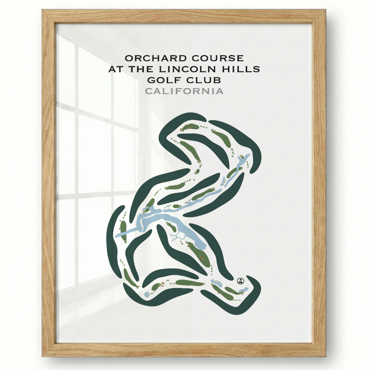 Orchard Course at The Lincoln Hills Golf Club, California - Printed Golf Courses