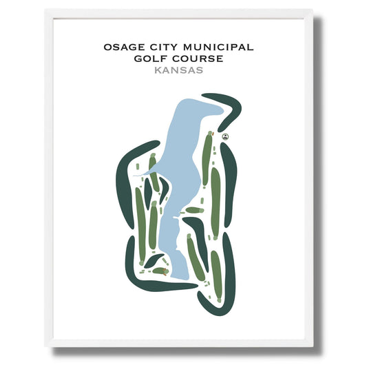 Osage City Municipal Golf Course, Kansas - Printed Golf Courses