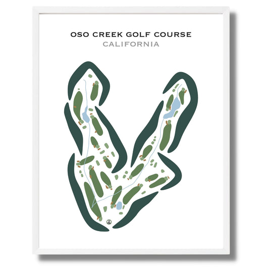 Oso Creek Golf Course, California - Printed Golf Courses
