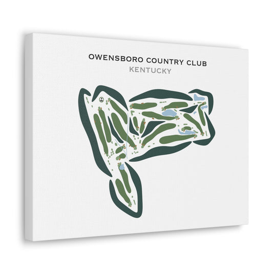 Owensboro Country Club, Kentucky - Printed Golf Courses