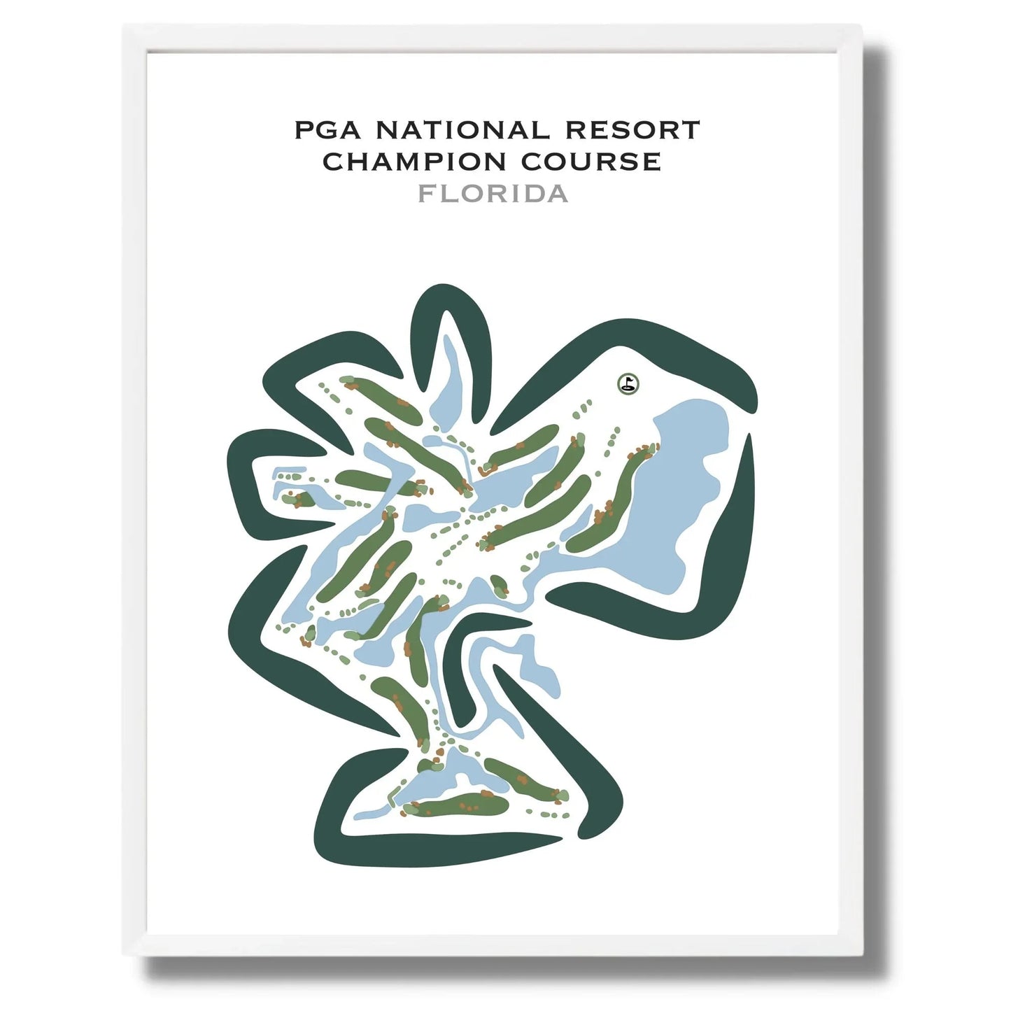 PGA National Resort, Champion Course, Florida - Printed Golf Courses