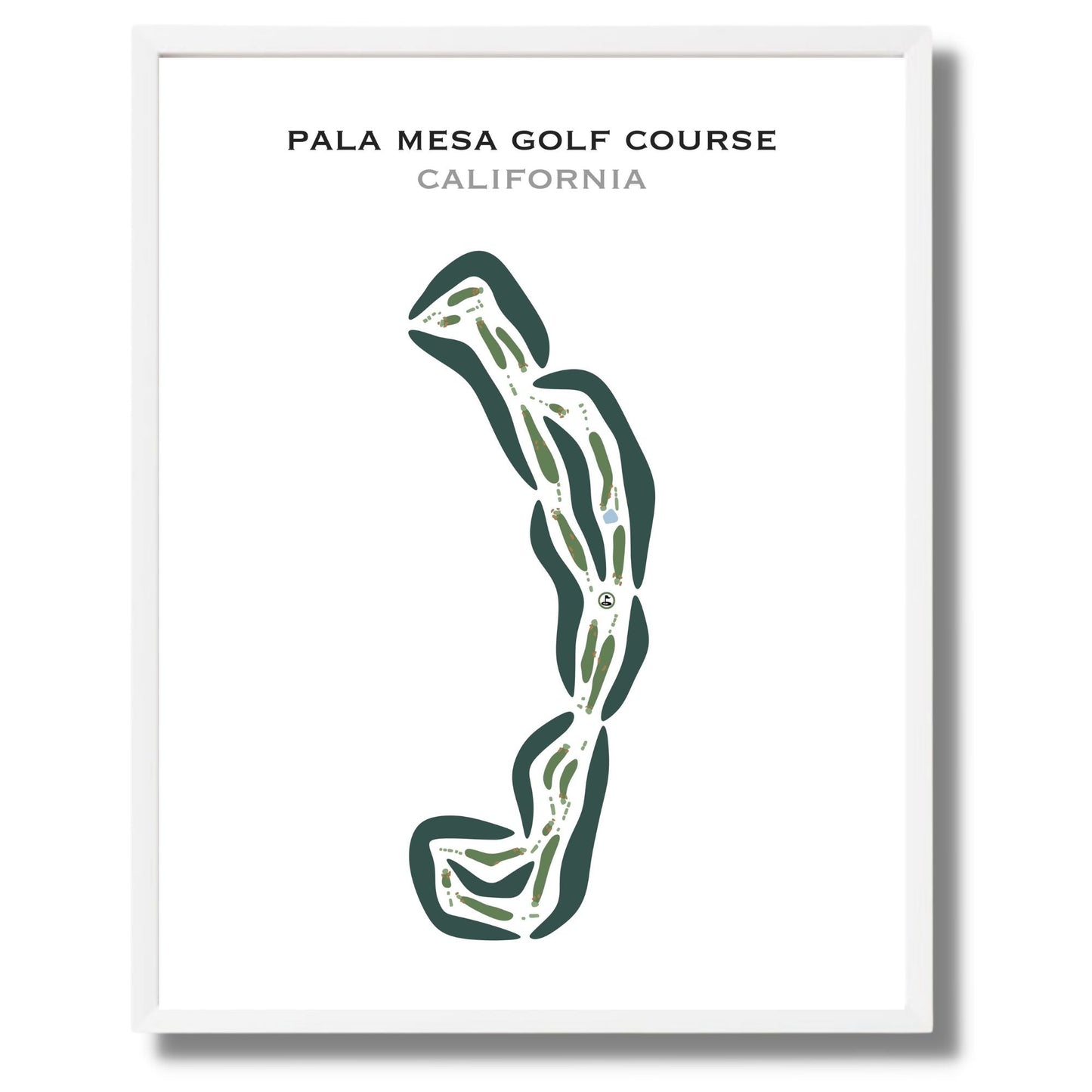 Pala Mesa Golf Course, California - Printed Golf Courses