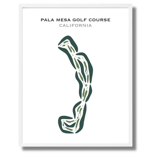 Pala Mesa Golf Course, California - Printed Golf Courses