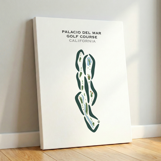 Palacio Del Mar Golf Course, California - Printed Golf Courses