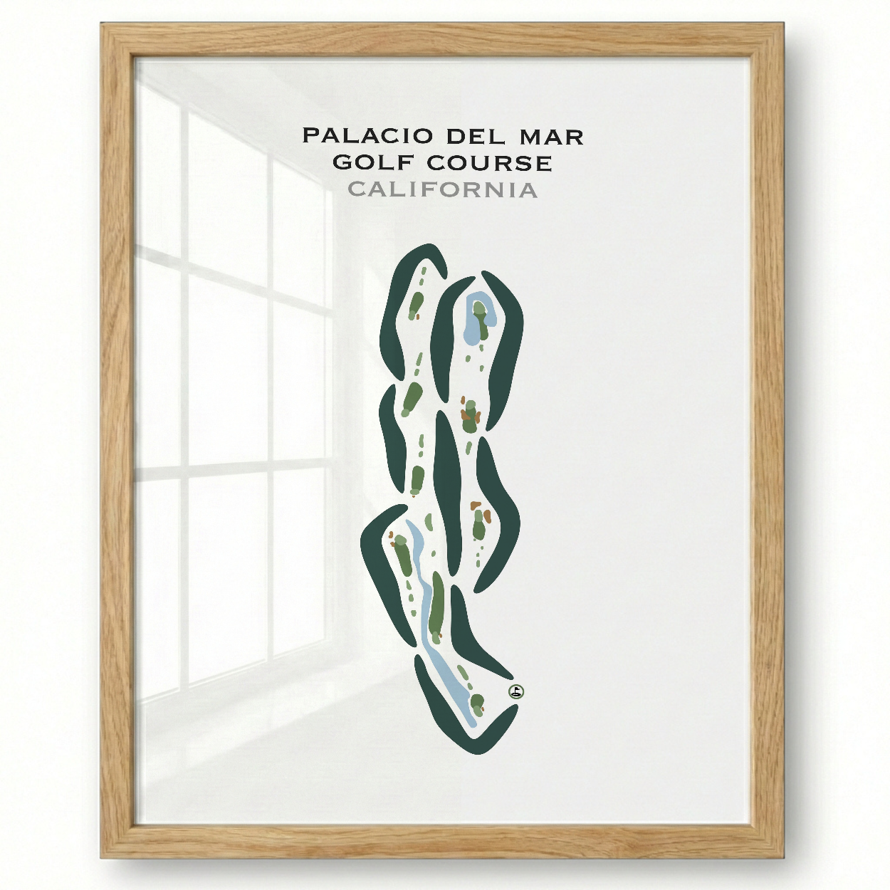 Palacio Del Mar Golf Course, California - Printed Golf Courses