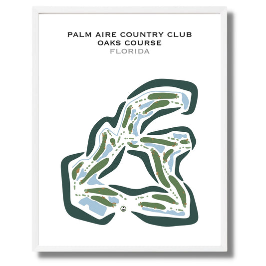Palm Aire Country Club - Oaks Course, Florida - Printed Golf Courses