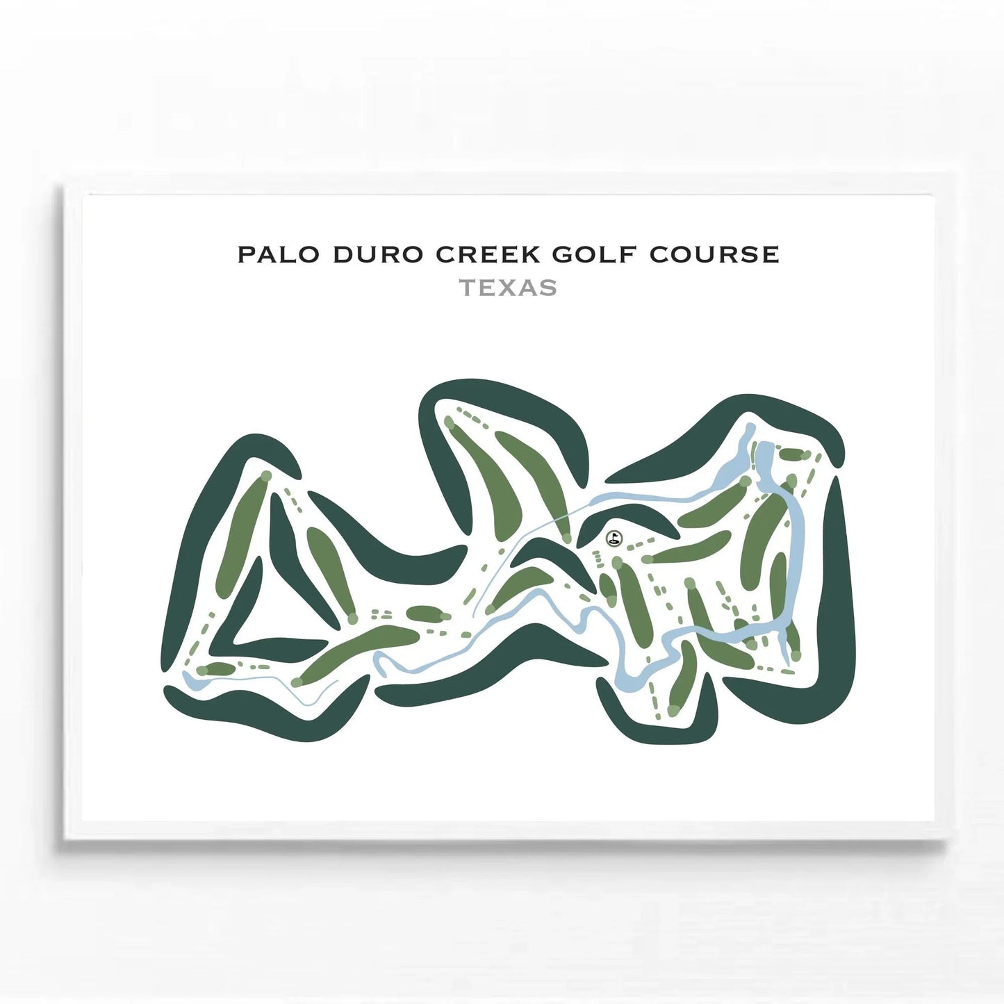 Palo Duro Creek Golf Course, Texas - Printed Golf Courses