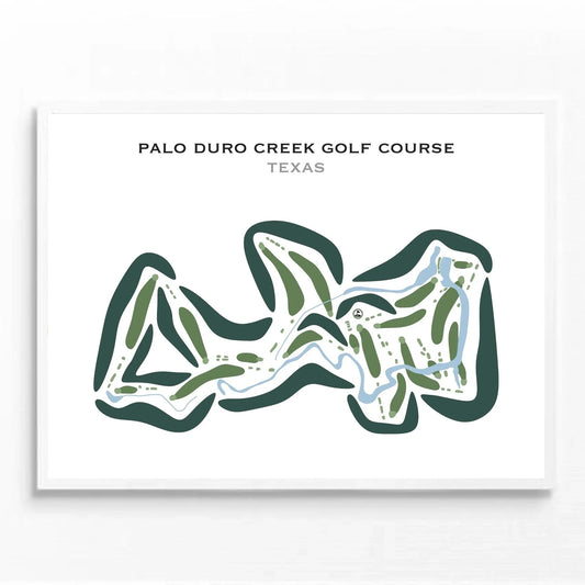 Palo Duro Creek Golf Course, Texas - Printed Golf Courses