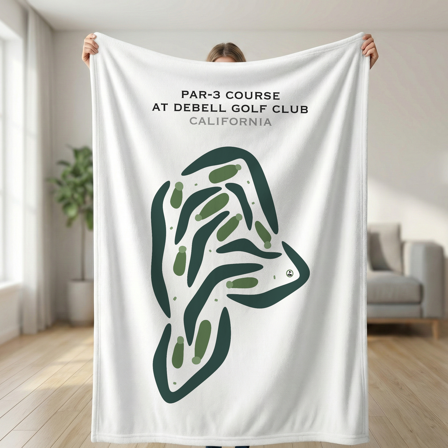 Par-3 Course at DeBell Golf Club, California - Printed Golf Courses