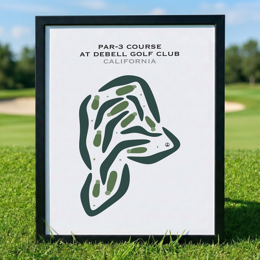 Par-3 Course at DeBell Golf Club, California - Printed Golf Courses