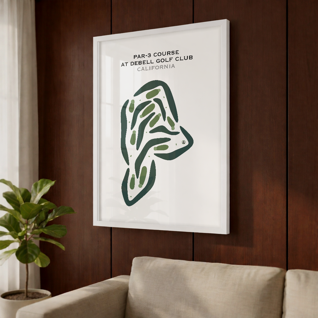 Par-3 Course at DeBell Golf Club, California - Printed Golf Courses