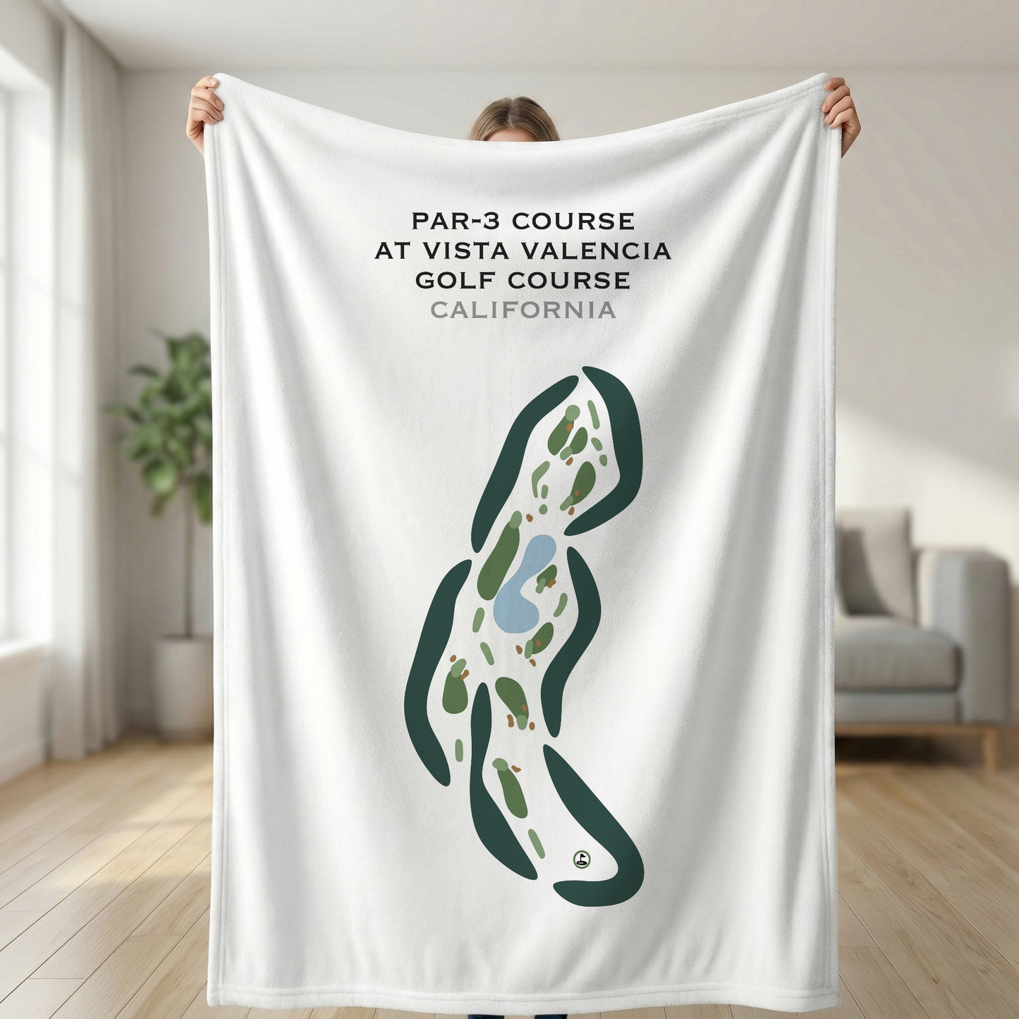Par-3 at Vista Valencia Golf Course, California - Printed Golf Courses