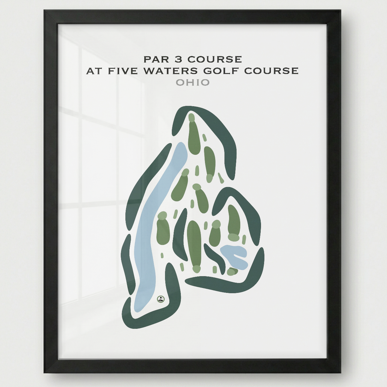 Par 3 Course at Five Waters Golf Course, Ohio - Printed Golf Courses