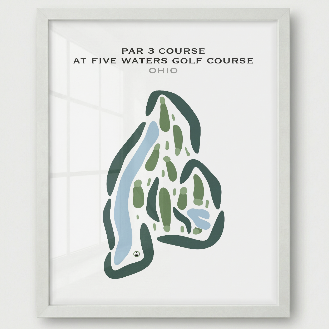 Par 3 Course at Five Waters Golf Course, Ohio - Printed Golf Courses
