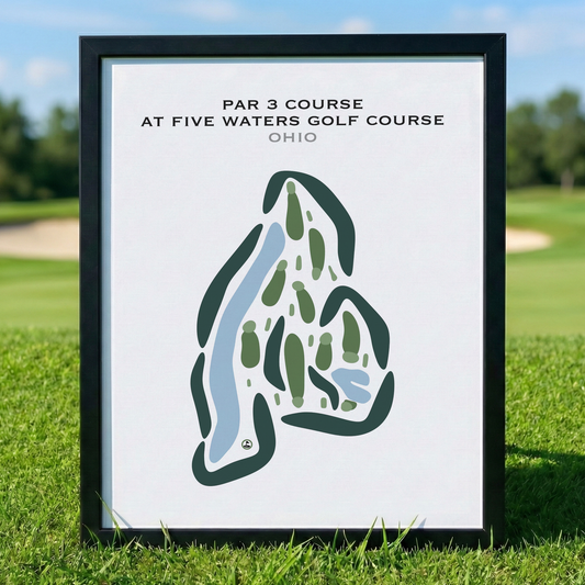Par 3 Course at Five Waters Golf Course, Ohio - Printed Golf Courses
