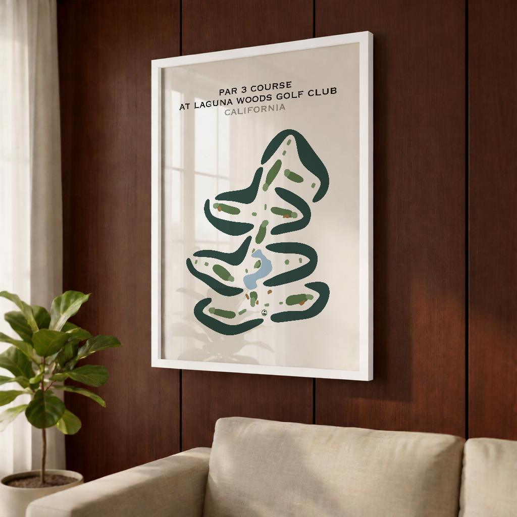 Par 3 Course at Laguna Woods Golf Club, California - Printed Golf Courses