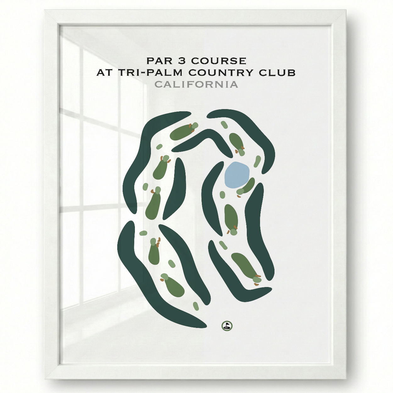 Par 3 at Tri-Palm Country Club, California - Printed Golf Courses