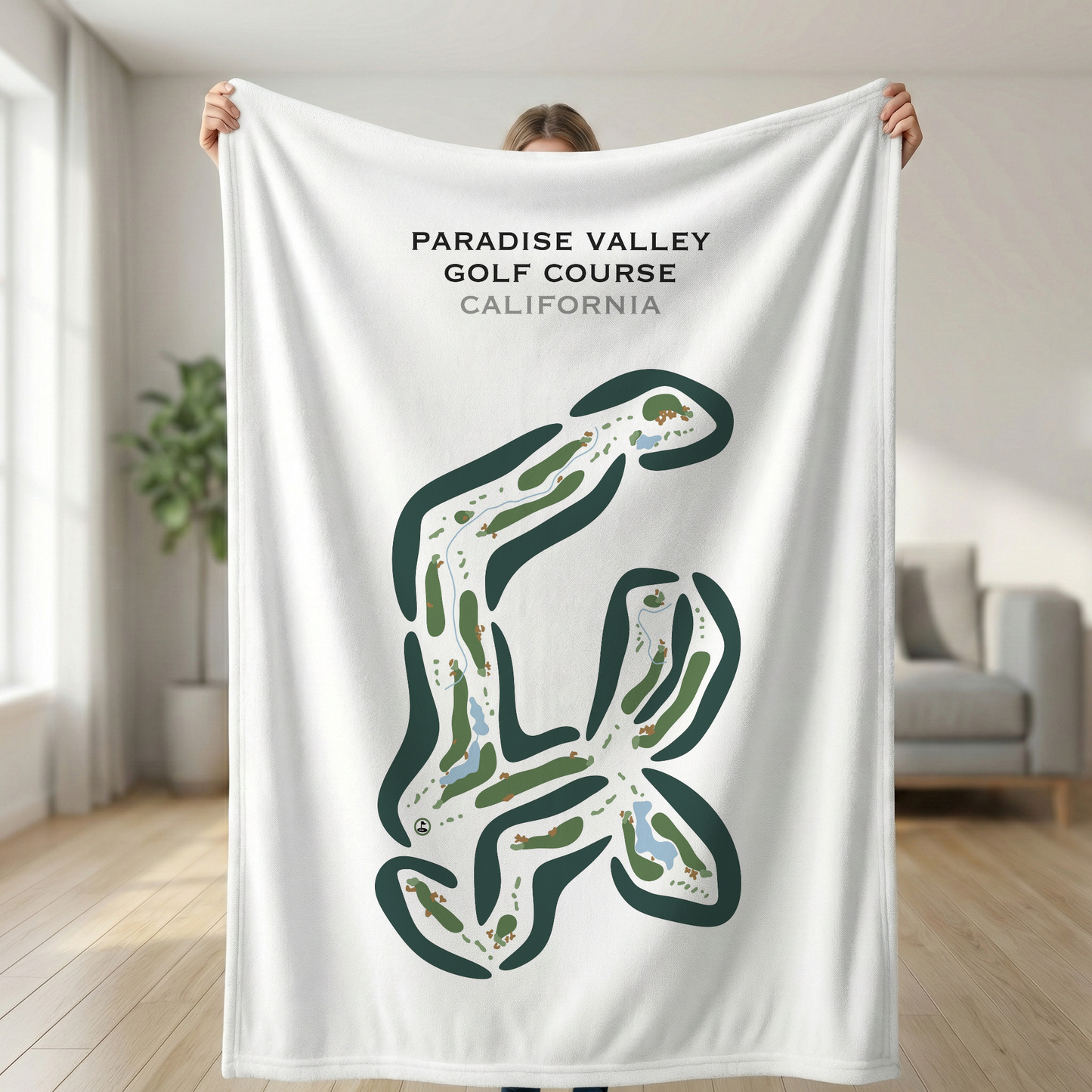 Paradise Valley Golf Course, California - Printed Golf Courses