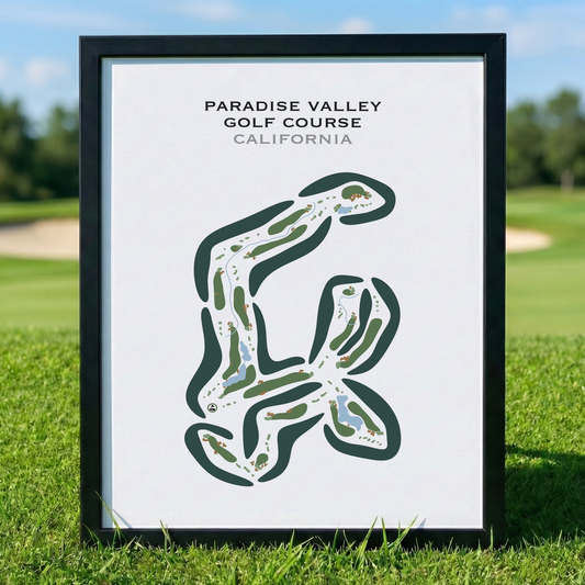 Paradise Valley Golf Course, California - Printed Golf Courses
