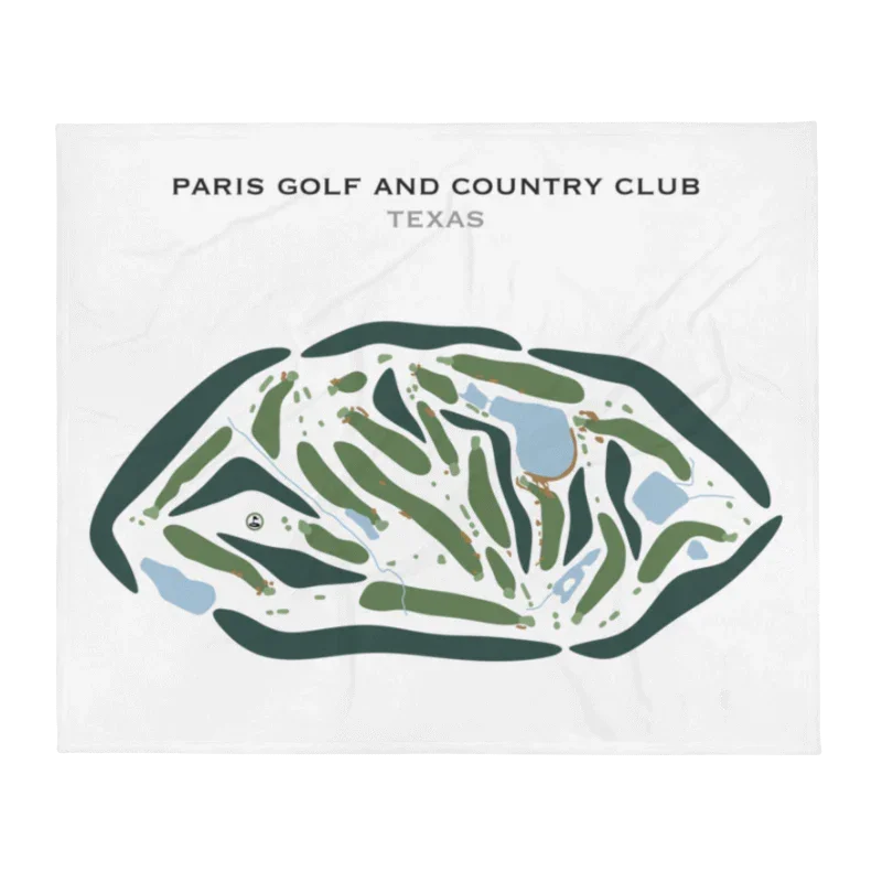 Paris Golf and Country Club, Texas - Printed Golf Courses