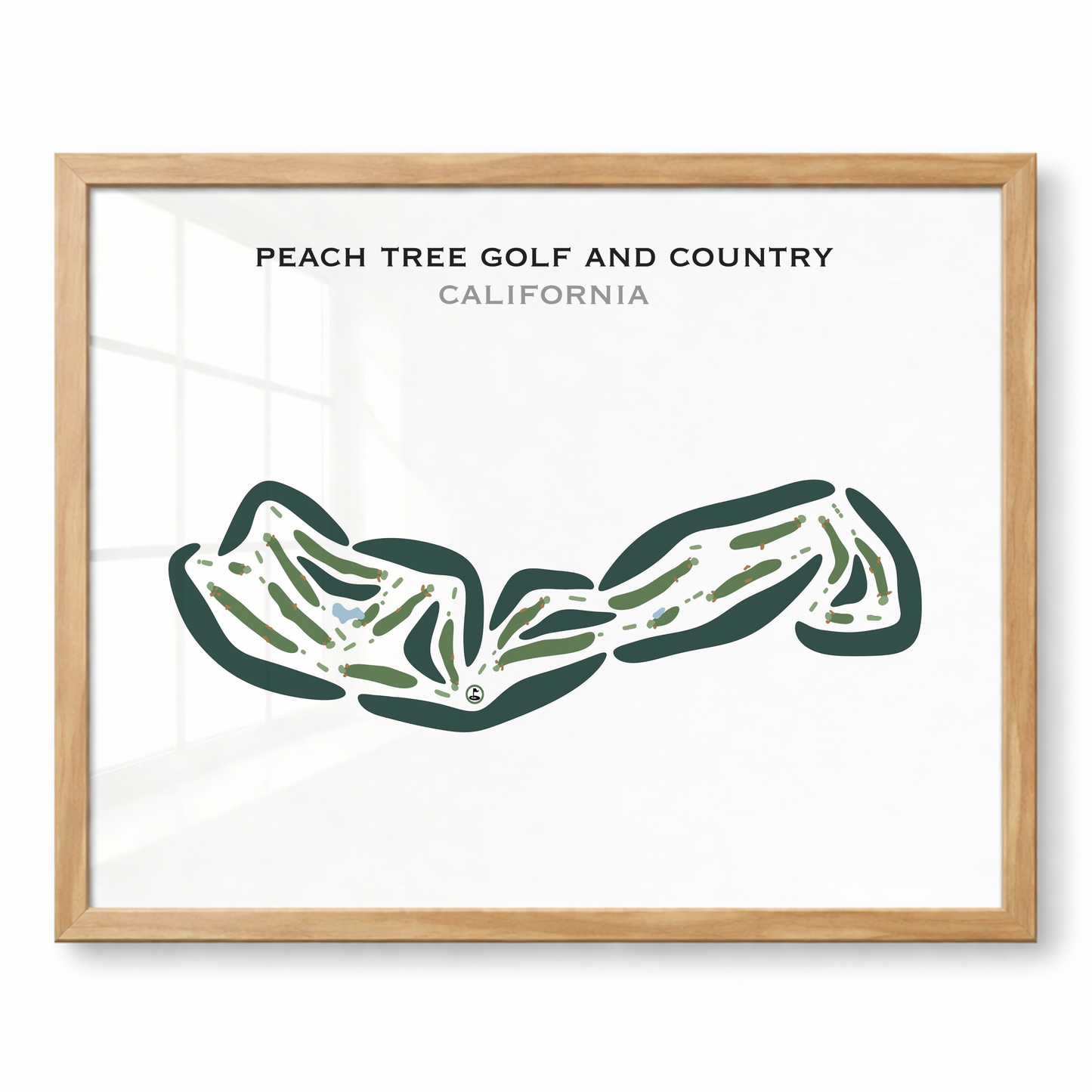 Peach Tree Golf & Country Club, California - Printed Golf Courses