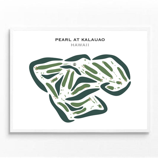 Pearl At Kalauao, Hawaii - Printed Golf Courses