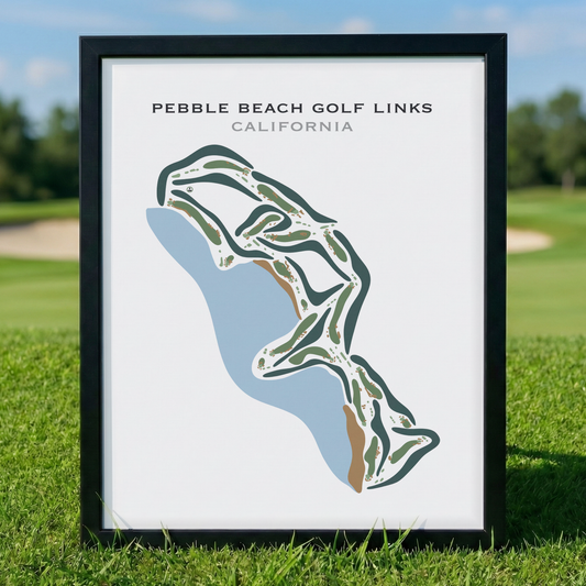 Pebble Beach Golf Links, California - Printed Golf Courses