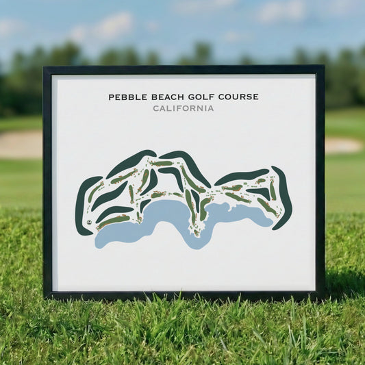 Pebble Beach Golf Links, California - Printed Golf Course