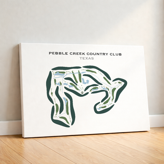 Pebble Creek Country Club, Texas - Printed Golf Courses