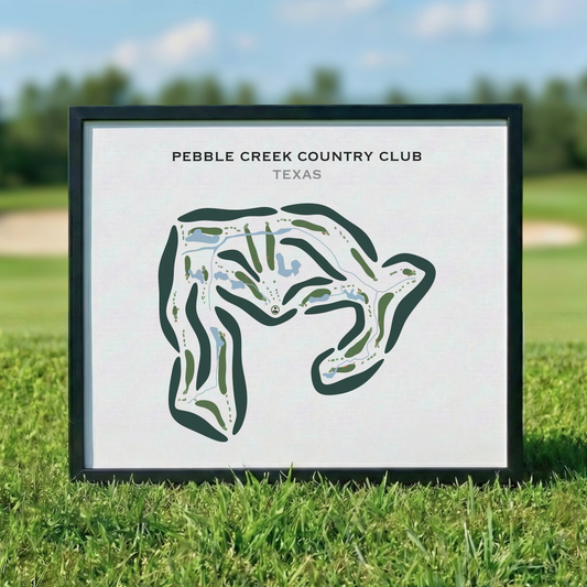 Pebble Creek Country Club, Texas - Printed Golf Courses