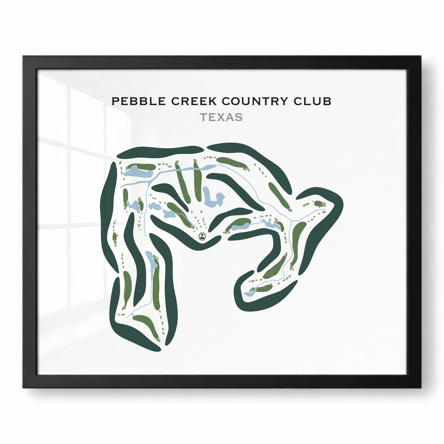 Pebble Creek Country Club, Texas - Printed Golf Courses