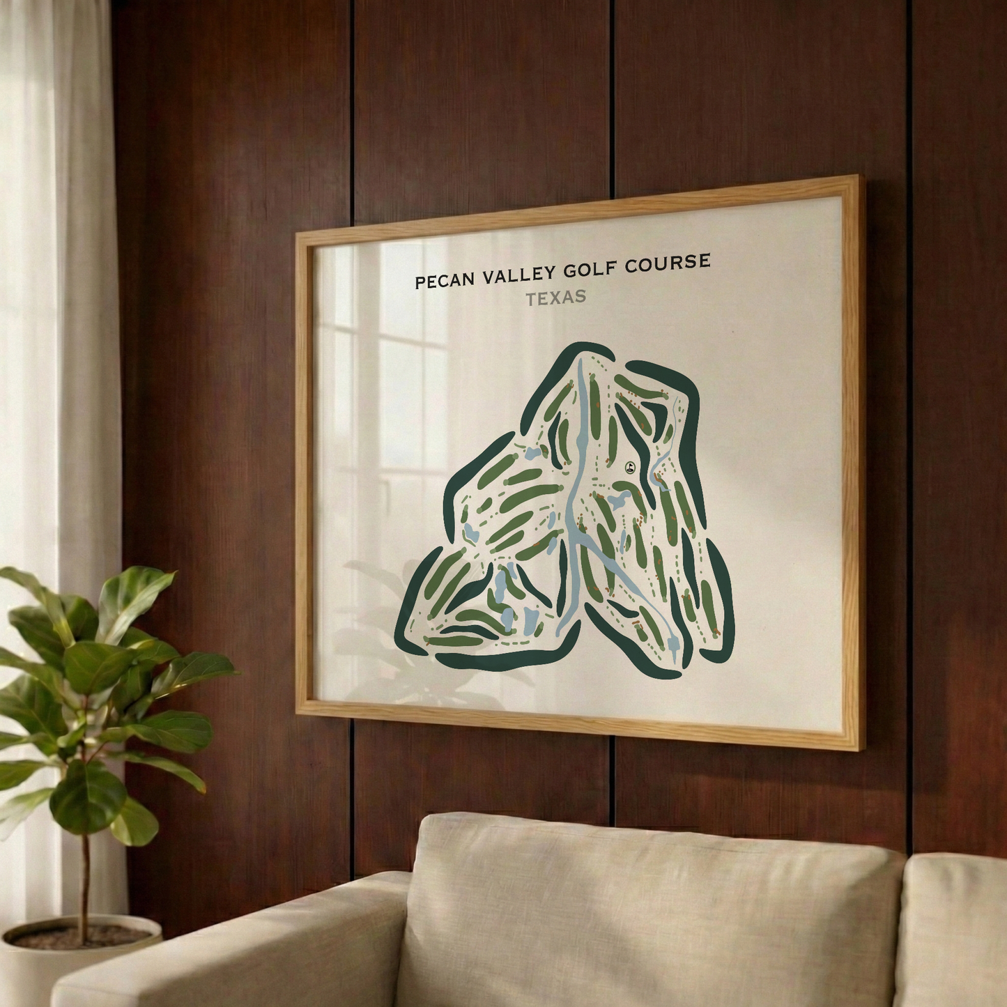 Pecan Valley Golf Course, Texas - Printed Golf Courses