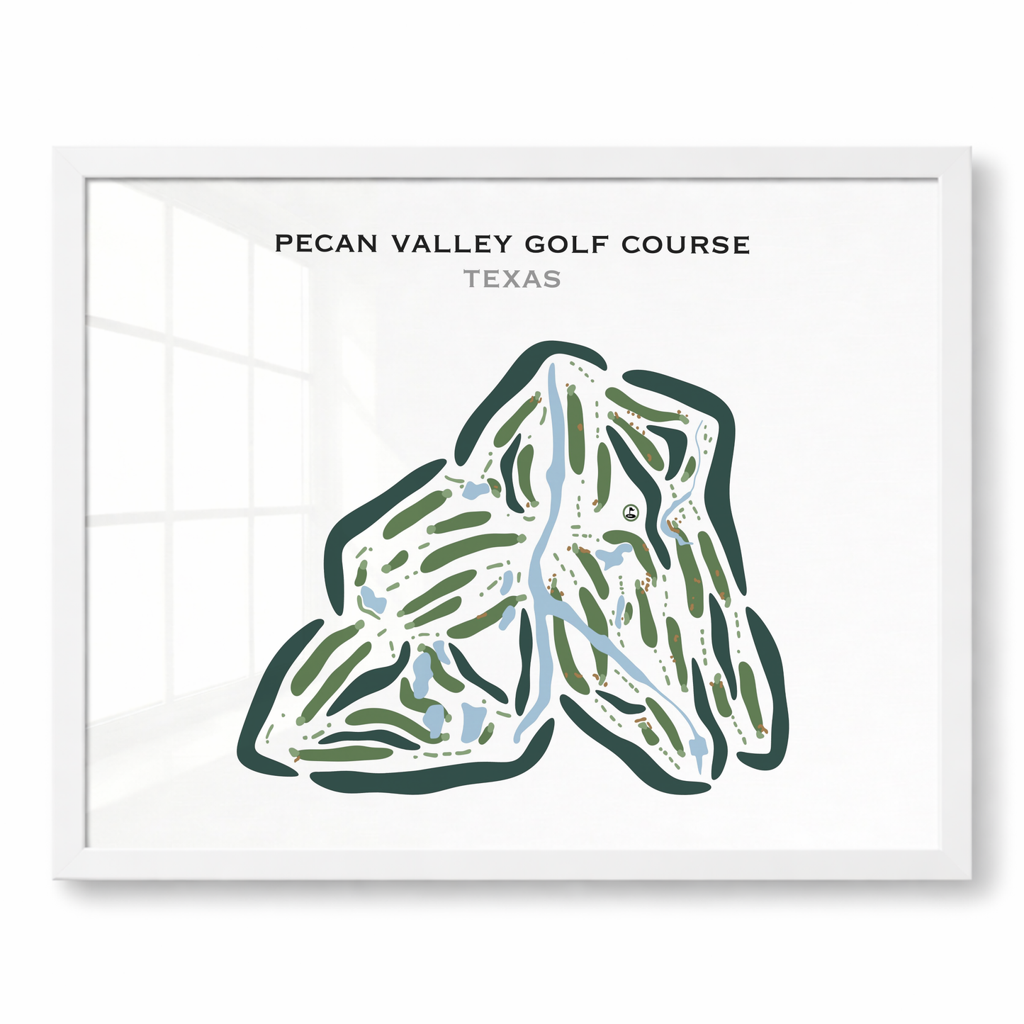 Pecan Valley Golf Course, Texas - Printed Golf Courses