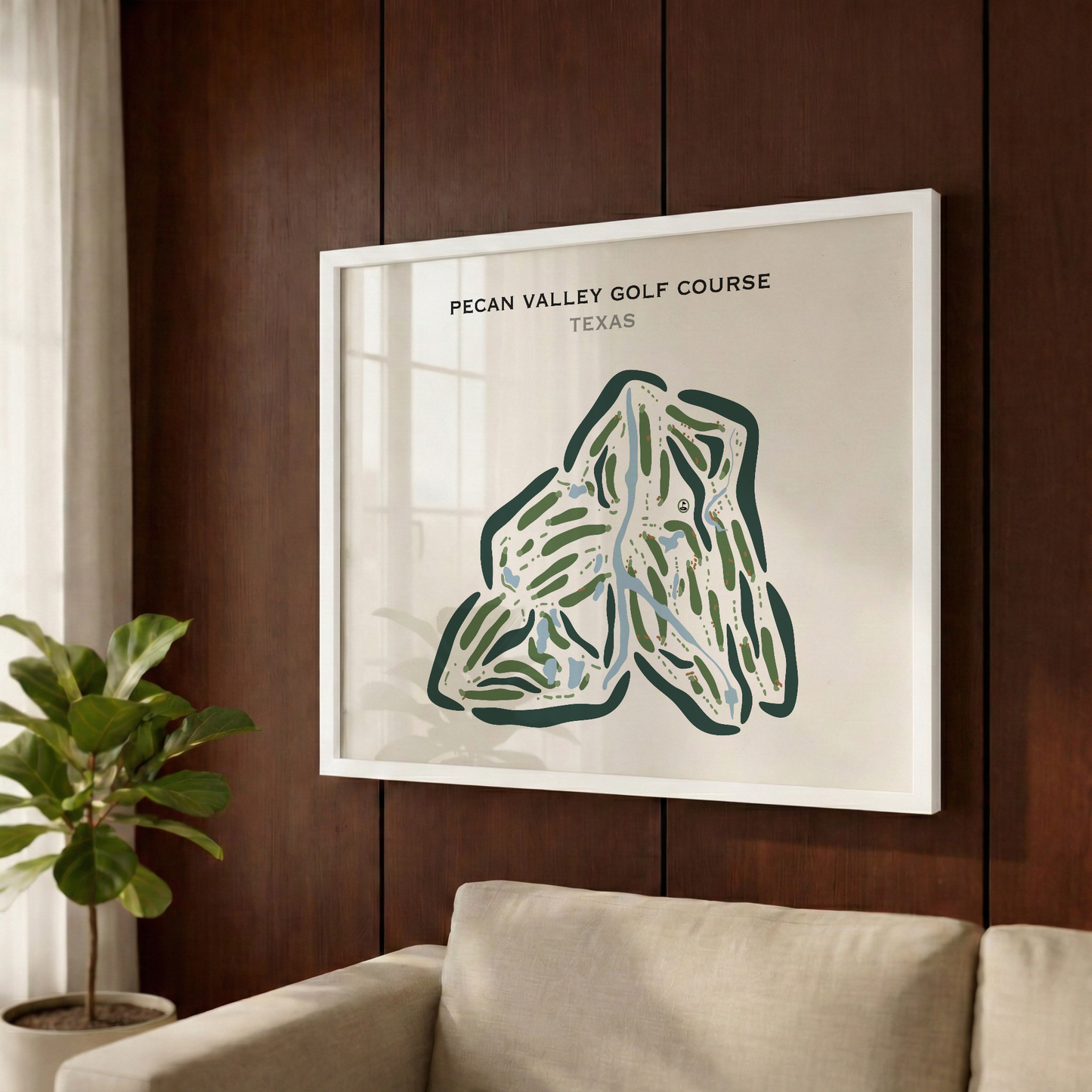 Pecan Valley Golf Course, Texas - Printed Golf Courses