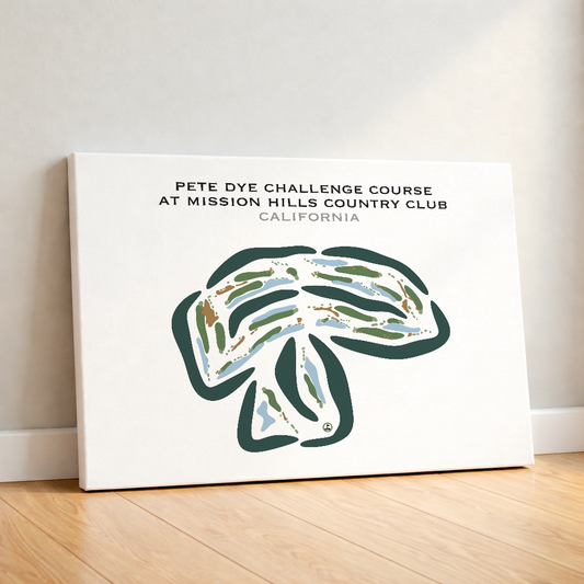Pete Dye Challenge Course at Mission Hills Country Club, California - Printed Golf Courses