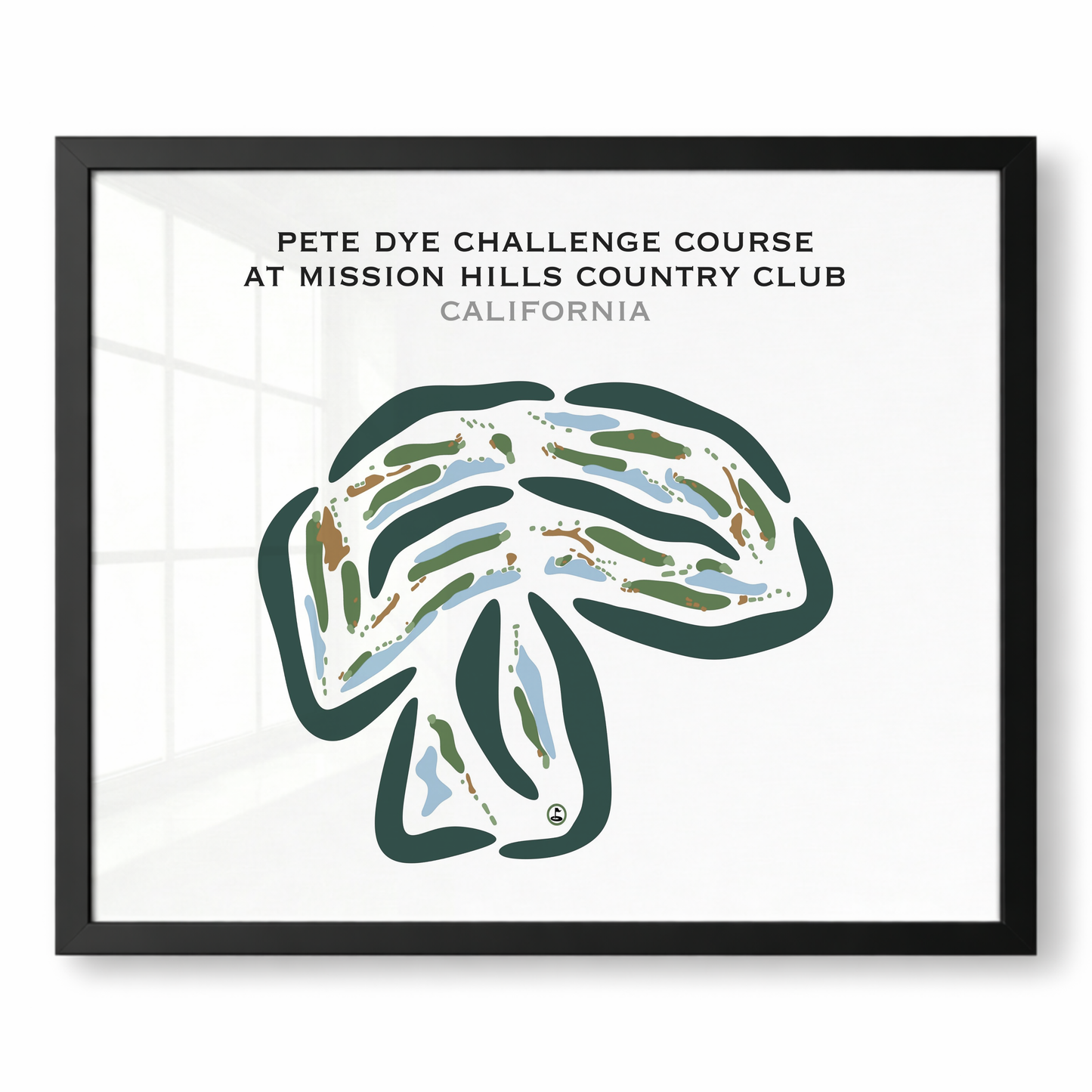 Pete Dye Challenge Course at Mission Hills Country Club, California - Printed Golf Courses