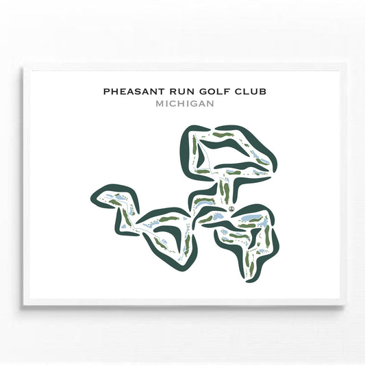 Pheasant Run Golf Club, Michigan - Printed Golf Courses