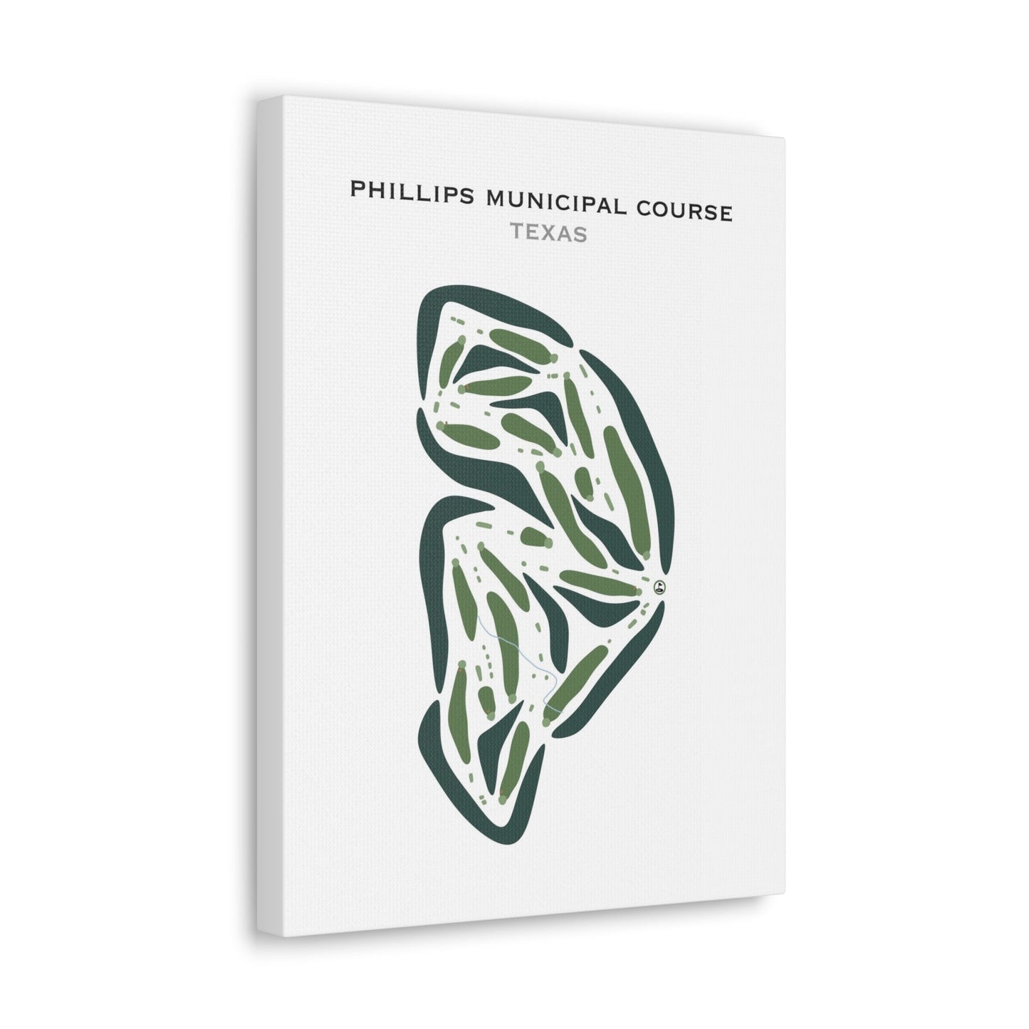 Phillips Municipal Course, Texas - Printed Golf Courses