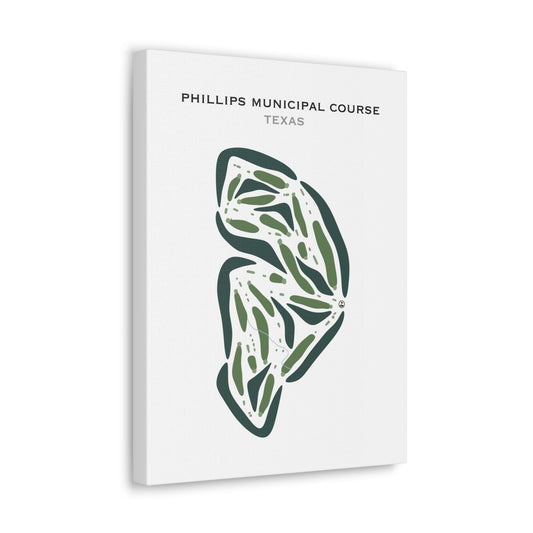 Phillips Municipal Course, Texas - Printed Golf Courses