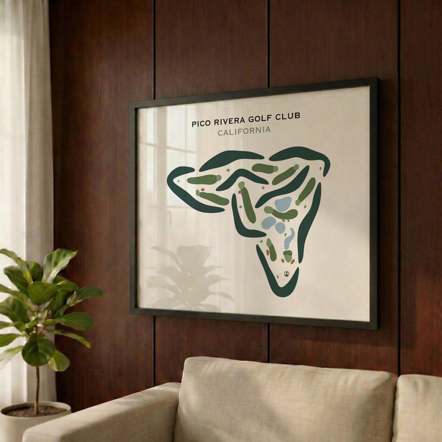 Pico Rivera Golf Club, California - Printed Golf Courses
